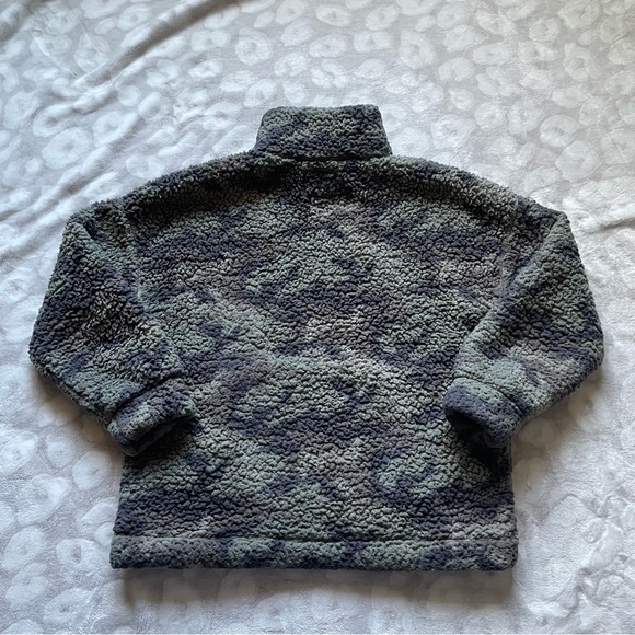 American Eagle Camo Sherpa Quarter Zip Sweatshirt Size Medium - Picture 12 of 12
